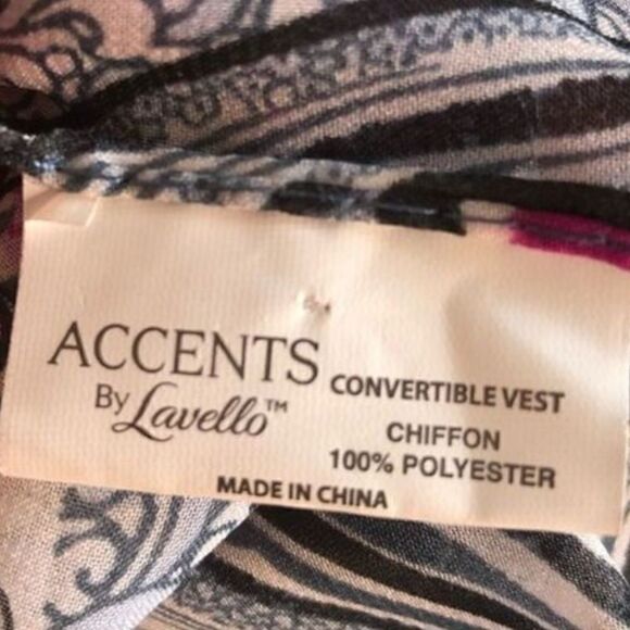 Accents By Lavello Convertible Scarf to Wear Vest - Picture 5 of 6